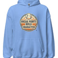 BREAK POINTS BUILD CHARACTER | Funny Tennis Hoodie - accurate print preview