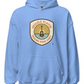 UKULELE PLAYER SEEKING GOOD VIBES | Cozy Hoodie for Musicians - accurate print preview