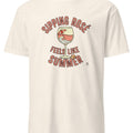 SIPPING ROSE FEELS LIKE SUMMER | Fun T-shirt for Rosé Lovers - accurate print preview