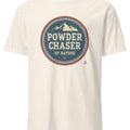 Skiing Powder Chaser Apparel and Gifts for Mountain Life Fans, clean bold lettering for winter sport lovers - accurate print preview