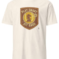 PLAY SMART HIT HARD | Funny Tennis T-Shirt - accurate print preview
