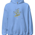 Borage Botanical Art Hoodie | Vintage Herb Illustration - accurate print preview