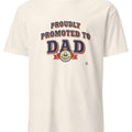 PROUDLY PROMOTED TO DAD | Funny T-Shirt for New Dads - accurate print preview