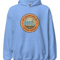 MY BACKYARD IS THE WORLD | Travel Adventure Hoodie - accurate print preview