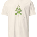 Lemon Balm Botanical Art T-Shirt | Vintage Herb Illustration - accurate print preview