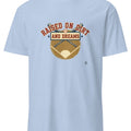 RAISED ON DIRT AND DREAMS | Vintage Baseball T-Shirt - accurate print preview