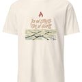 ICE ON STREETS FIRE IN HEARTS | Scandinavian Seasonal T-Shirt - accurate print preview