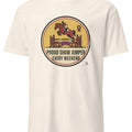 PROUD SHOW JUMPER EVERY WEEKEND | Equestrian T-Shirt for Riders - accurate print preview