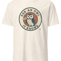 ASK AN OWL IT KNOWS | Funny Owl Wisdom T-Shirt - accurate print preview