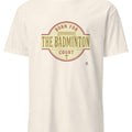 BORN FOR THE BADMINTON COURT | Funny Badminton T-Shirt - accurate print preview