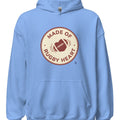 MADE OF RUGBY HEART | Cozy Rugby Hoodie - accurate print preview