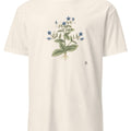 Borage Botanical Art T-Shirt | Vintage Herb Illustration - accurate print preview