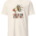 I CHEER FOR EVERY TRY | Fun T-Shirt for PE Teachers - accurate print preview