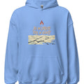 ICE ON STREETS FIRE IN HEARTS | Cozy Scandinavian Hoodie - accurate print preview