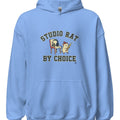 STUDIO RAT BY CHOICE | Cozy Music & Arts Hoodie - accurate print preview