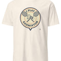 I PLAY BADMINTON | Funny Badminton T-Shirt - accurate print preview