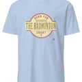 BORN FOR THE BADMINTON COURT | Funny Badminton T-Shirt - accurate print preview