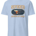 SPEED QUIETS MY MIND | Cool Skiing T-shirt - accurate print preview