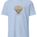Lithops Botanical Art T-Shirt | Vintage Succulent Illustration - accurate print preview