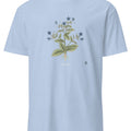 Borage Botanical Art T-Shirt | Vintage Herb Illustration - accurate print preview