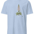 Foxglove Botanical Art T-Shirt | Vintage Wildflower Illustration - accurate print preview