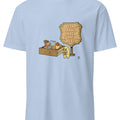 DESK DRAWER SNACK CURATOR HERE | Funny Office Snack T-shirt - accurate print preview