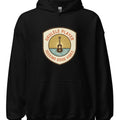 UKULELE PLAYER SEEKING GOOD VIBES | Cozy Hoodie for Musicians - accurate print preview