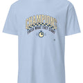 CHAMPIONS FINISH WHAT THEY START | Motivational T-Shirt - accurate print preview