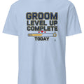 GROOM LEVEL UP COMPLETE TODAY | Funny Newlywed T-Shirt - accurate print preview