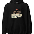 ICE ON STREETS FIRE IN HEARTS | Cozy Scandinavian Hoodie - accurate print preview