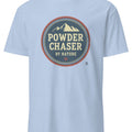 Skiing Powder Chaser Apparel and Gifts for Mountain Life Fans, clean bold lettering for winter sport lovers - accurate print preview