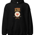 DRUMMER BY HEART AND HABIT | Cozy Hoodie for Drummers - accurate print preview