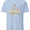 ICE ON STREETS FIRE IN HEARTS | Scandinavian Seasonal T-Shirt - accurate print preview