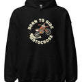 BORN TO RIDE MOTOCROSS | Cozy Hoodie for Riders - accurate print preview