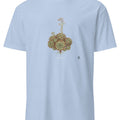 Sempervivum Botanical Art T-Shirt | Vintage Elegance in Nature - accurate print preview