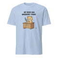 MY BOSS HAS WHISKERS TODAY | Funny Cat Lover T-Shirt