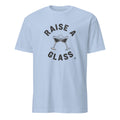 RAISE A GLASS | Funny Wine Lovers T-Shirt - flat