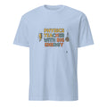 PHYSICS TEACHER WITH BIG ENERGY | Energetic Science Teacher T-Shirt - flat
