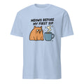 MEOWS BEFORE MY FIRST SIP | Funny Coffee Cat T-shirt