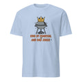 KING OF CHARCOAL AND DAD JOKES | Humorous Grill Master T-shirt - flat