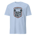 RAISED ON IRON AND GRIT | Humorous Fitness T-Shirt