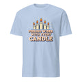 FEELING WISER WITH EVERY CANDLE | Humorous Birthday T-Shirt - flat