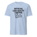 OFFICIAL CAKE QUALITY CONTROL | Humorous Birthday T-Shirt - flat