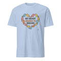 MY HEART BELONGS TO RESCUES | Adorable Pet Lover T-shirt - flat