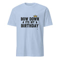 BOW DOWN ITS MY BIRTHDAY | Birthday King T-shirt - flat