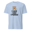 I CAME I SAW I PURRED | Funny Mountain Lion T-Shirt - flat