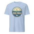 I RUN TO FEEL FREE | Humorous T-Shirt for Marathon Runners - flat