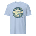 RAISED ON TRAILS AND TOGETHERNESS | Family Camping T-Shirt - flat