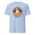 COFFEE FIRST THEN CONQUER CAMPSITES | Humorous Camping T-Shirt - flat