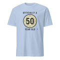 OFFICIALLY A 50 YEAR OLD | Fun Birthday Milestone T-Shirt - flat